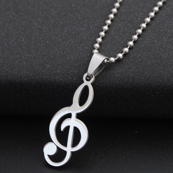 hip hop rock music note necklace mens fashion simple necklace pendants personality stainless steel silver chain jewelry
hip hop rock music note necklace mens fashion simple necklace pendants personality stainless steel silver chain jewelry