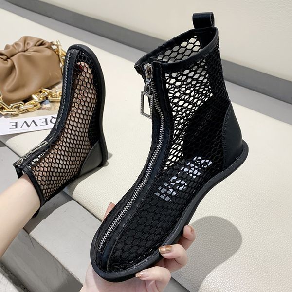 woman round toe gladiator shoes dropshipping fashion hollow out flat boots women summer white front zipper low heel sandals, Black
woman round toe gladiator shoes dropshipping fashion hollow out flat boots women summer white front zipper low heel sandals, Black