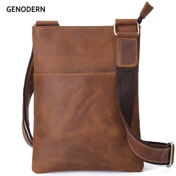 genodern cowhide men messenger bag vintage crazy horse leather crossbody bag for men luxury small shoulder for male
genodern cowhide men messenger bag vintage crazy horse leather crossbody bag for men luxury small shoulder for male