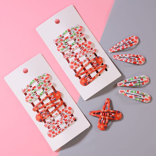 6pcs/set new kids hair accessories sweet romantic cherry blossom hairpins children paint bb clip girls cute cartoon hair clips, Golden;white
6pcs/set new kids hair accessories sweet romantic cherry blossom hairpins children paint bb clip girls cute cartoon hair clips, Golden;white