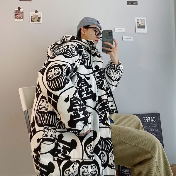 men's cotton clothing 2019 autumn and winter new cartoon printing tooling jacket youth personality fashion men's clothing, Black
men's cotton clothing 2019 autumn and winter new cartoon printing tooling jacket youth personality fashion men's clothing, Black