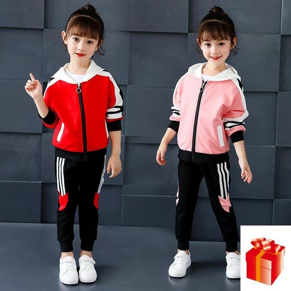 kids girls sports suit 2019 new autumn children's hooded long-sleeved jacket + trousers two-piece casual student clothing suit t200526, White
kids girls sports suit 2019 new autumn children's hooded long-sleeved jacket + trousers two-piece casual student clothing suit t200526, White