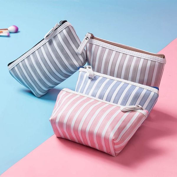 1 pc striped canvas makeup bag lightweight portable women girl cosmetic bag make up brushes tools storage orangizer dropship
1 pc striped canvas makeup bag lightweight portable women girl cosmetic bag make up brushes tools storage orangizer dropship