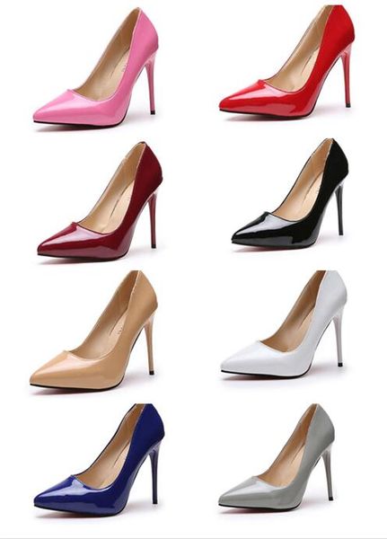 2019 so kate styles 11cm high heels shoes red bottom nude color patent leather point toe womens pumps rubber wedding shoes c13, Black
2019 so kate styles 11cm high heels shoes red bottom nude color patent leather point toe womens pumps rubber wedding shoes c13, Black