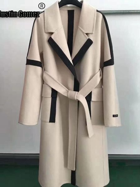 new coming loose popular long wool coat cute girl casual slim cashmere elegant woman coats korean women winter outwear overcoat, Black
new coming loose popular long wool coat cute girl casual slim cashmere elegant woman coats korean women winter outwear overcoat, Black