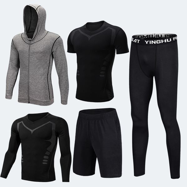 men compression runs set tight legging shirt pants long sleeves sport clothing teen tracksuit suit man sportwear dry fit, Black;blue
men compression runs set tight legging shirt pants long sleeves sport clothing teen tracksuit suit man sportwear dry fit, Black;blue