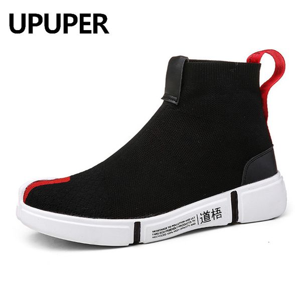 upuper new high casual shoes for men sneakers breathable mesh men casual platform sock shoes footwear zapatos hombre, Black
upuper new high casual shoes for men sneakers breathable mesh men casual platform sock shoes footwear zapatos hombre, Black