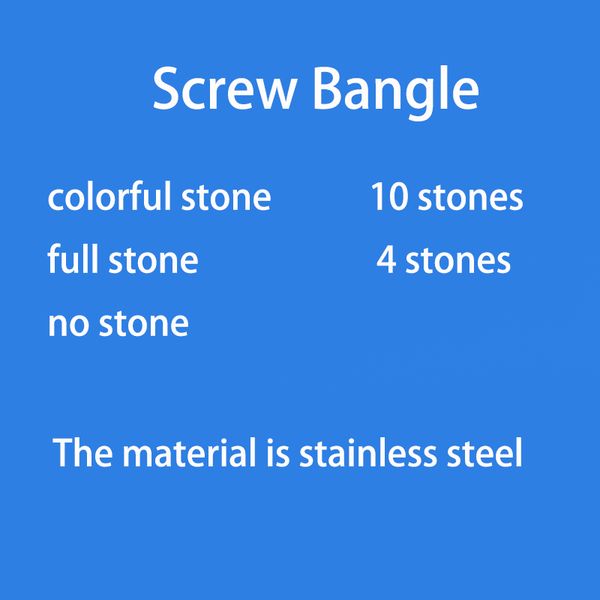 love bangles women's screw bracelets colorful crystal &10 stones rose gold bangles stainless steel fashion jewelry without box, Black
love bangles women's screw bracelets colorful crystal &10 stones rose gold bangles stainless steel fashion jewelry without box, Black