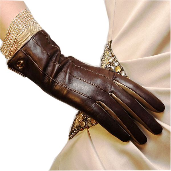 winter women gloves wrist short genuine leather glove female thermal sheepskin for driving el031nr-5, Blue;gray
winter women gloves wrist short genuine leather glove female thermal sheepskin for driving el031nr-5, Blue;gray