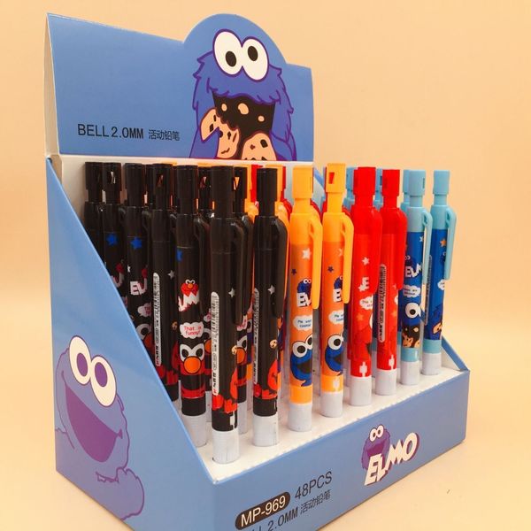 48pcs/pack cartoon sesame street elmo mechanical pencil,2.0mm refill automatic pencil drawing stationery with pencil sharpener
48pcs/pack cartoon sesame street elmo mechanical pencil,2.0mm refill automatic pencil drawing stationery with pencil sharpener