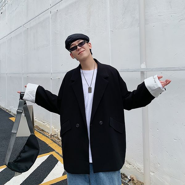 2019 autumn and winter new hong style large size loose shirt jacket fashion casual solid color suit male gray black /khaki s-2xl, White;black
2019 autumn and winter new hong style large size loose shirt jacket fashion casual solid color suit male gray black /khaki s-2xl, White;black