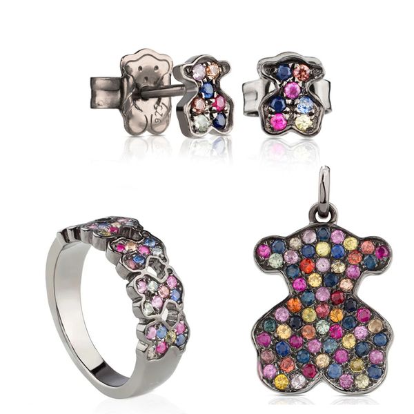 100% 925 sterling silver красочные sapphire медведь подвеска 213674580 сладкий romantic проколол серьги кольцо 313673520 c313675580, Black
100% 925 sterling silver красочные sapphire медведь подвеска 213674580 сладкий romantic проколол серьги кольцо 313673520 c313675580, Black