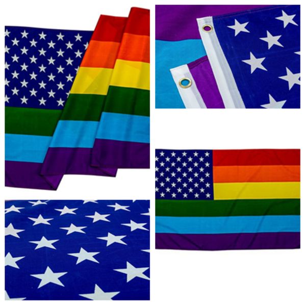 american rainbow flag 90*150 cm creative colorful party garden decoration flags wear resistant fashion banner flag t2i519
american rainbow flag 90*150 cm creative colorful party garden decoration flags wear resistant fashion banner flag t2i519