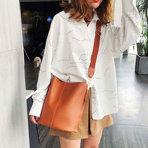 women large capacity shoulder bag casual solid color messenger bag fashion bucket casual female leather shoulder @18
women large capacity shoulder bag casual solid color messenger bag fashion bucket casual female leather shoulder @18