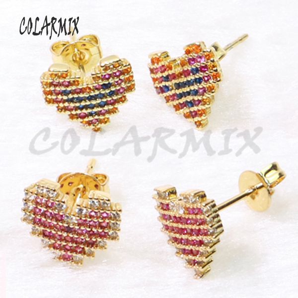 10 pairs poker heart stud earrings colors zircon earrings stud crystal for women jewelry gift 50778, Golden;silver
10 pairs poker heart stud earrings colors zircon earrings stud crystal for women jewelry gift 50778, Golden;silver