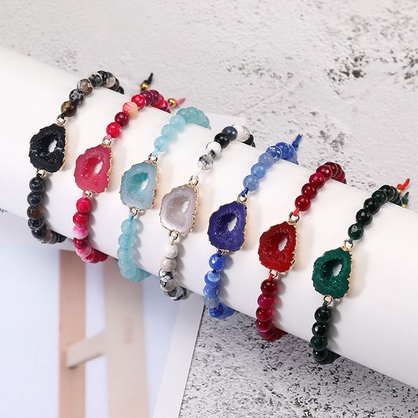 6mm braided rope natural stone strands beaded resin charm bracelets for women men fashion party jewelry, Black
6mm braided rope natural stone strands beaded resin charm bracelets for women men fashion party jewelry, Black