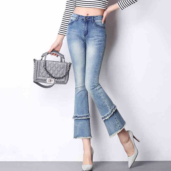 guoran} high waist women 2020 summer flare jeans pants ankle length plus size female denim jeans trousers boy friend loose pant, Blue
guoran} high waist women 2020 summer flare jeans pants ankle length plus size female denim jeans trousers boy friend loose pant, Blue