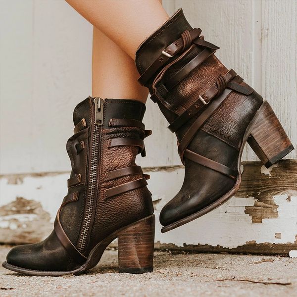adisputent fashion punk gothic style buckle strap round toe boots women shoes zipper boots street haulage motor mujer zapatos, Black
adisputent fashion punk gothic style buckle strap round toe boots women shoes zipper boots street haulage motor mujer zapatos, Black