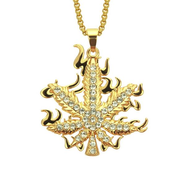 hip hop fire maple leaf pendant men's pendant necklaces for men women mens pendants gold chain necklace, Silver
hip hop fire maple leaf pendant men's pendant necklaces for men women mens pendants gold chain necklace, Silver