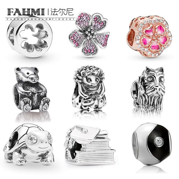 fahmi 100%925 sterling silver new 1:1 doctor hat books turtle schnauzer puppy hedgehog teddy bear hollow four-leaf clover long peach jewelry, Black
fahmi 100%925 sterling silver new 1:1 doctor hat books turtle schnauzer puppy hedgehog teddy bear hollow four-leaf clover long peach jewelry, Black