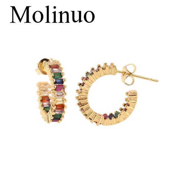 molinuo classic design colorful baguette cubic zirconia circle fashion women girl jewelry earring fashion, Golden;silver
molinuo classic design colorful baguette cubic zirconia circle fashion women girl jewelry earring fashion, Golden;silver