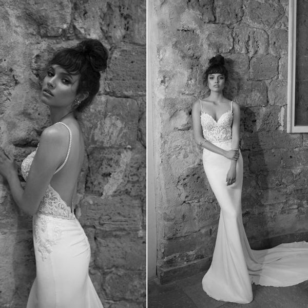 julie vino beach wedding dresses satin mermaid spaghetti bridal gowns lace applique plus size backless wedding dress robes de mariée, White
julie vino beach wedding dresses satin mermaid spaghetti bridal gowns lace applique plus size backless wedding dress robes de mariée, White
