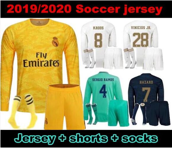 2019 2020 real madrid long sleeves kit soccer jerseys men kits hazard bale kroos 2019 20 home away 3rd modric football shirts, Black
2019 2020 real madrid long sleeves kit soccer jerseys men kits hazard bale kroos 2019 20 home away 3rd modric football shirts, Black