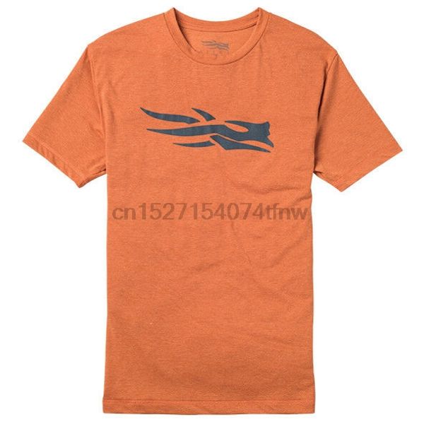 sitka logo tee ss burnt orange, White;black