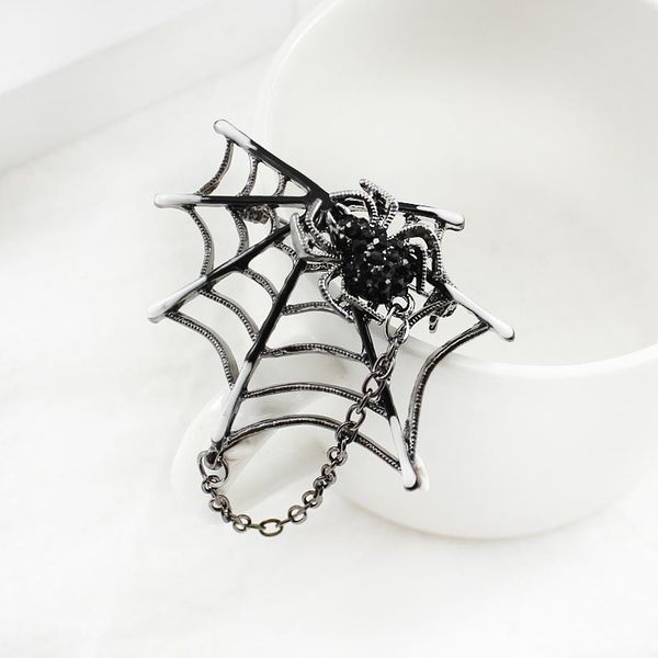 retro black spider brooch men's suit collar pin stud spider web insect chain fashion pin neutral coat knitted accessories jwjkg, Black;gray
retro black spider brooch men's suit collar pin stud spider web insect chain fashion pin neutral coat knitted accessories jwjkg, Black;gray