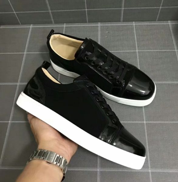designer shoes for man women red bottoms junior spikes flat sneakers genuine leather fashion paris dress shoes with box 35-46, Black
designer shoes for man women red bottoms junior spikes flat sneakers genuine leather fashion paris dress shoes with box 35-46, Black