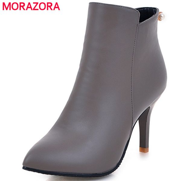 morazora lady thin heels shoes woman ankle boots for women zip solid pointed toe party shoes fashion boots big size 34-44, Black
morazora lady thin heels shoes woman ankle boots for women zip solid pointed toe party shoes fashion boots big size 34-44, Black