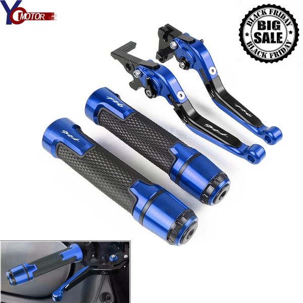 

for yamaha fz6r 2009-2015 2014 2013 2012 2011 2010 motorcycle cnc brake clutch lever and handle bar grips handbar fz6r