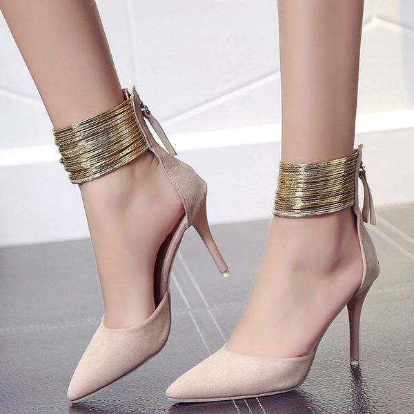 primavera otoño mujeres puntiagudos bombas aterciopeladas curva super alta fiesta moda metal correa zapatos señoras tacones, Black
primavera otoño mujeres puntiagudos bombas aterciopeladas curva super alta fiesta moda metal correa zapatos señoras tacones, Black