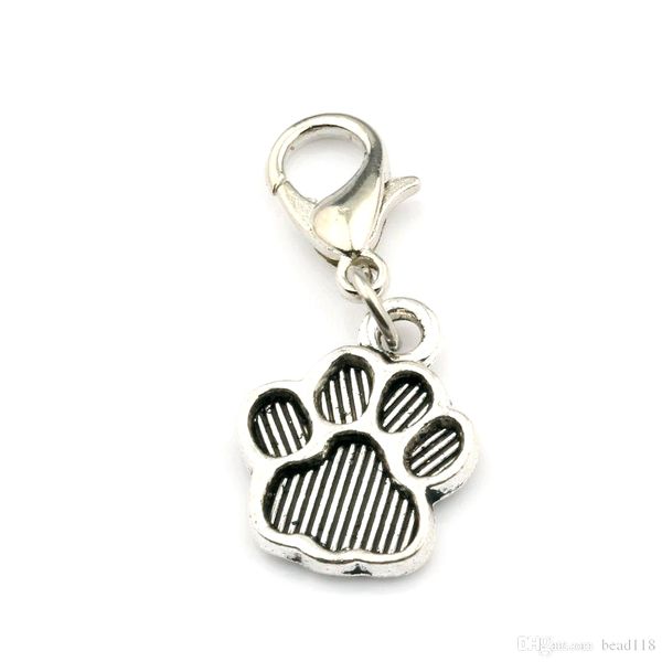 200pcs antique silver tone paw print charm with lobster clasp fit charm bracelets diy jewelry 12x29 mm, Bronze;silver
200pcs antique silver tone paw print charm with lobster clasp fit charm bracelets diy jewelry 12x29 mm, Bronze;silver