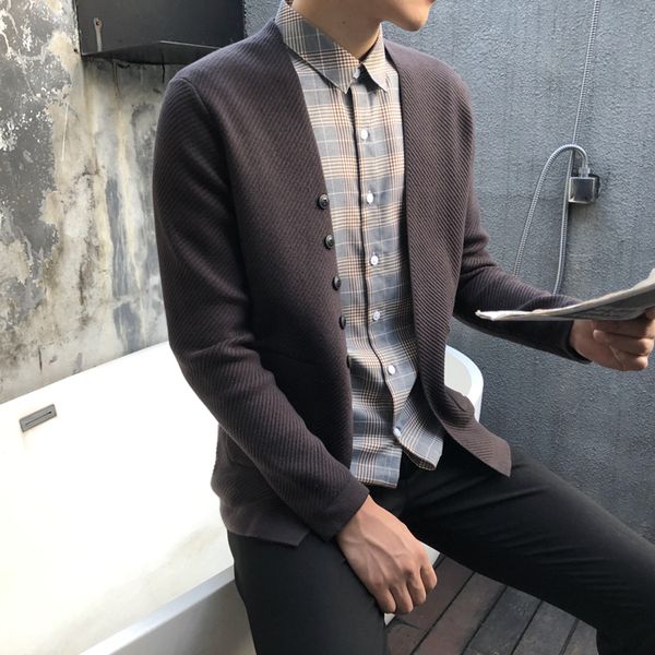 casual button sweaters long sleeve slim fit pull homme solid color male knitting cardigan loose coat men sweater, White;black
casual button sweaters long sleeve slim fit pull homme solid color male knitting cardigan loose coat men sweater, White;black