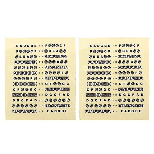 2pcs guitar fretboard note decal finger board musical scale map sticker trainer learn
2pcs guitar fretboard note decal finger board musical scale map sticker trainer learn