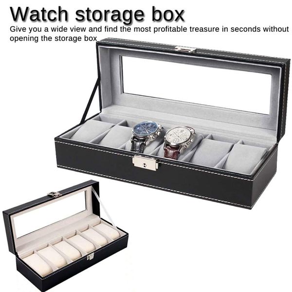 organizer for rings bracelet display holder case 6 girds leather fiber luxury watch box jewelry storage box, Black;blue
organizer for rings bracelet display holder case 6 girds leather fiber luxury watch box jewelry storage box, Black;blue