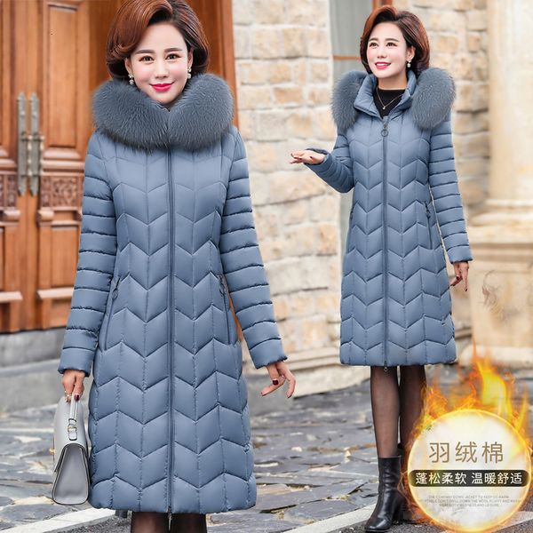 long parka fur collar cotton female coats thick blue parkas women winter jacket women parka warm winter coat plus size 5xl, Black
long parka fur collar cotton female coats thick blue parkas women winter jacket women parka warm winter coat plus size 5xl, Black