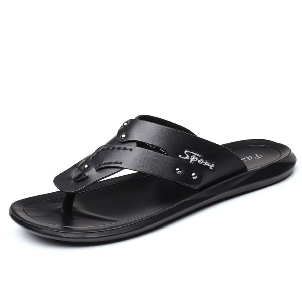 summer new style men's flip flops trend versatile casual sandals flip-flop sports youth men's slippers, Black
summer new style men's flip flops trend versatile casual sandals flip-flop sports youth men's slippers, Black