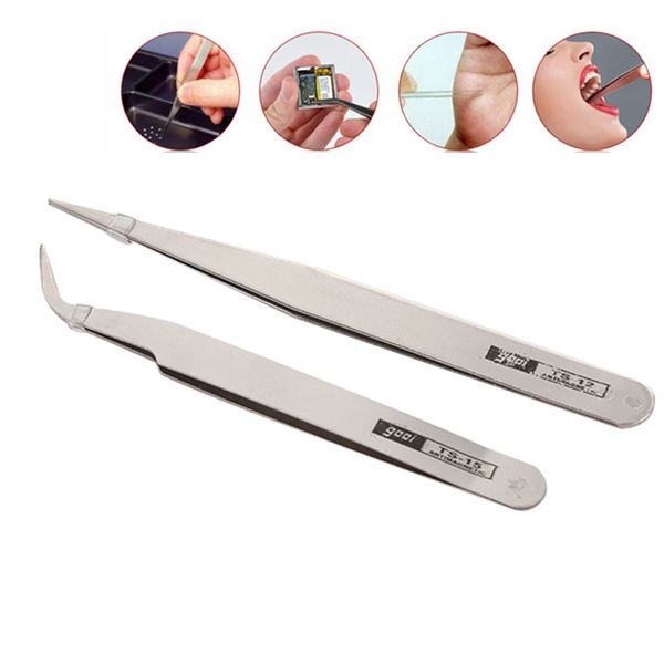 2pcs/lot stainless steel anti-static precision tweezers set eyebrow diamond tweezers electronics repair tools
2pcs/lot stainless steel anti-static precision tweezers set eyebrow diamond tweezers electronics repair tools