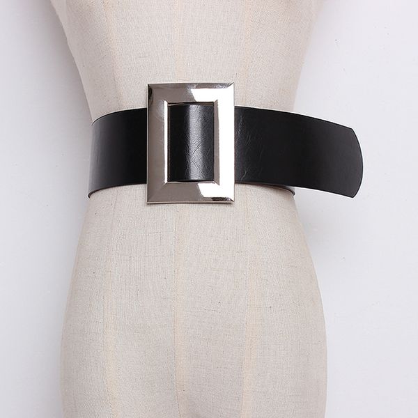 top quality black leather belts for women cummerbund female wide silver metal decorative simple waist belt accessories, Black;brown
top quality black leather belts for women cummerbund female wide silver metal decorative simple waist belt accessories, Black;brown