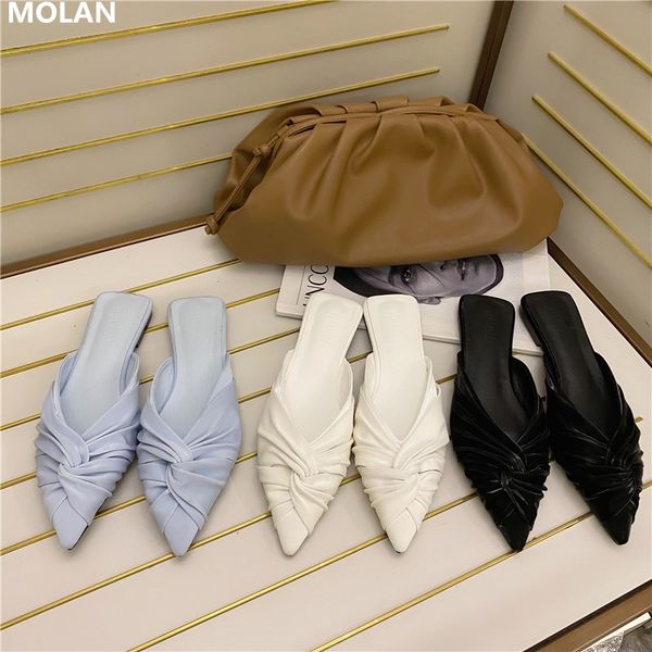molan 2020 fashion pleated buttefly-knot pointed toe v mouth velvet slippers flat loafers mules flip flops, Black
molan 2020 fashion pleated buttefly-knot pointed toe v mouth velvet slippers flat loafers mules flip flops, Black