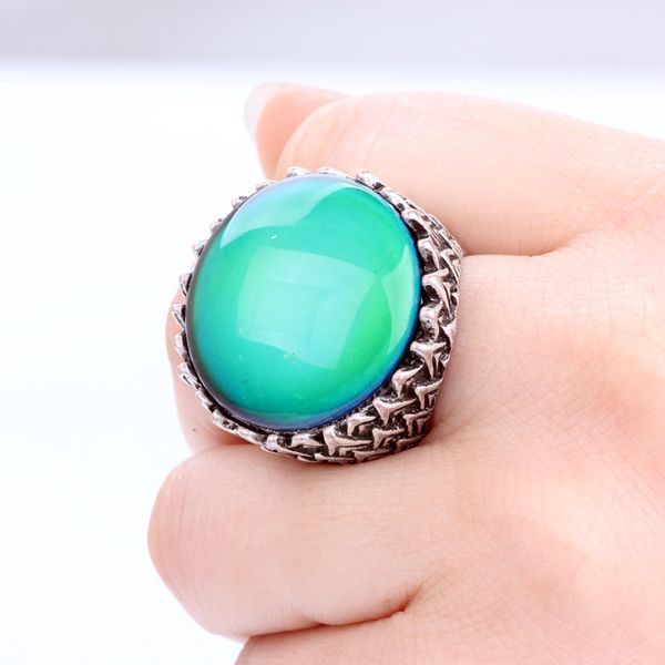 popular women handmade antique silver plated mood stone ring 12 colors change rings mj-rs046, Golden;silver
popular women handmade antique silver plated mood stone ring 12 colors change rings mj-rs046, Golden;silver