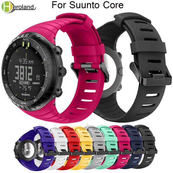 sport watch band strap for suunto core bracelet replacement soft silicone wristband wrist strap watchbands smart accessories new, Black;brown
sport watch band strap for suunto core bracelet replacement soft silicone wristband wrist strap watchbands smart accessories new, Black;brown
