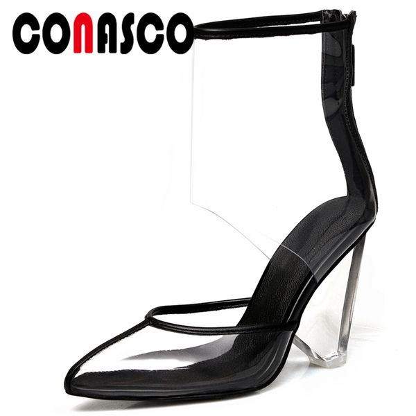 conasco new fashion concise summer women ankle boots wedges high heels shallow pointed toe back zipper casual boots woman, Black
conasco new fashion concise summer women ankle boots wedges high heels shallow pointed toe back zipper casual boots woman, Black