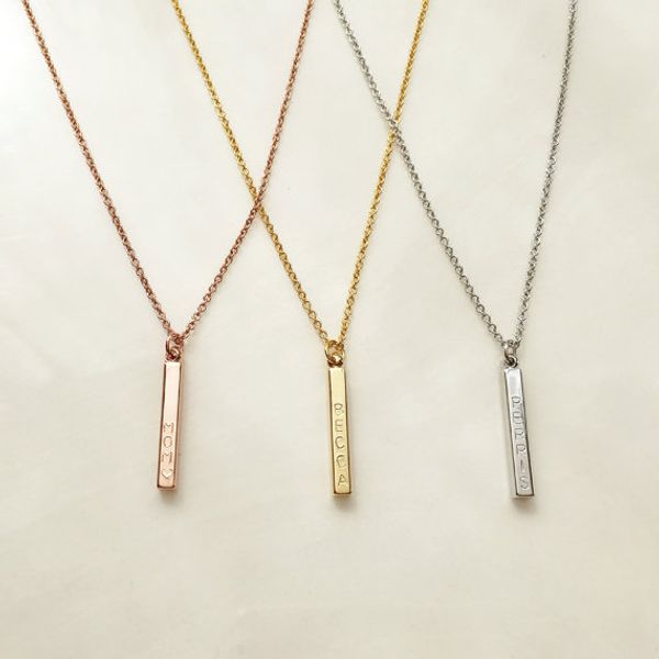 fyn99 fy jewelry special gift custom name vertical bar necklace personalized necklace pendant mothers day gift, Silver
fyn99 fy jewelry special gift custom name vertical bar necklace personalized necklace pendant mothers day gift, Silver