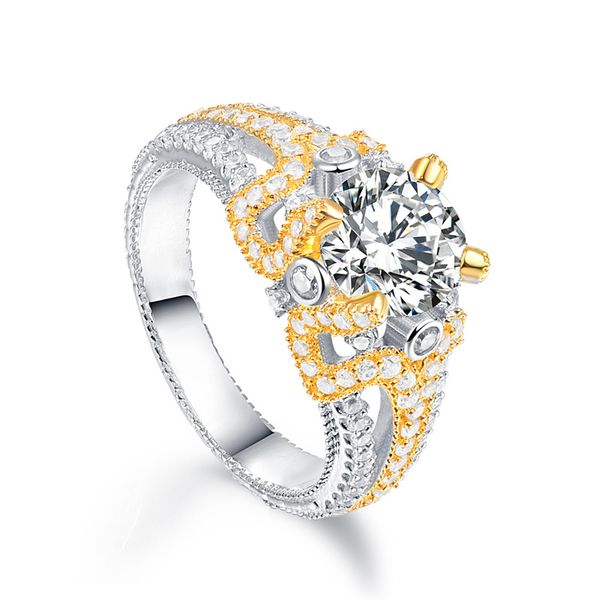 real 925 sterling silver sparkling cz wedding rings for women gold color full zircon engagement jewelry gifts, Slivery;golden
real 925 sterling silver sparkling cz wedding rings for women gold color full zircon engagement jewelry gifts, Slivery;golden