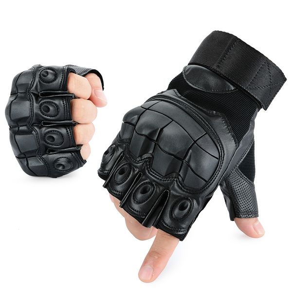 pu leather half-finger gloves, motocross gloves, hard fingerless cyclist protective gear, Black
pu leather half-finger gloves, motocross gloves, hard fingerless cyclist protective gear, Black