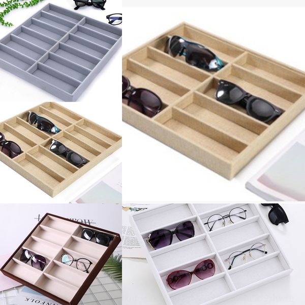 high-end flannel prop box 12-grid 10-grid sun box sun glasses display rack glasses display props 
high-end flannel prop box 12-grid 10-grid sun box sun glasses display rack glasses display props