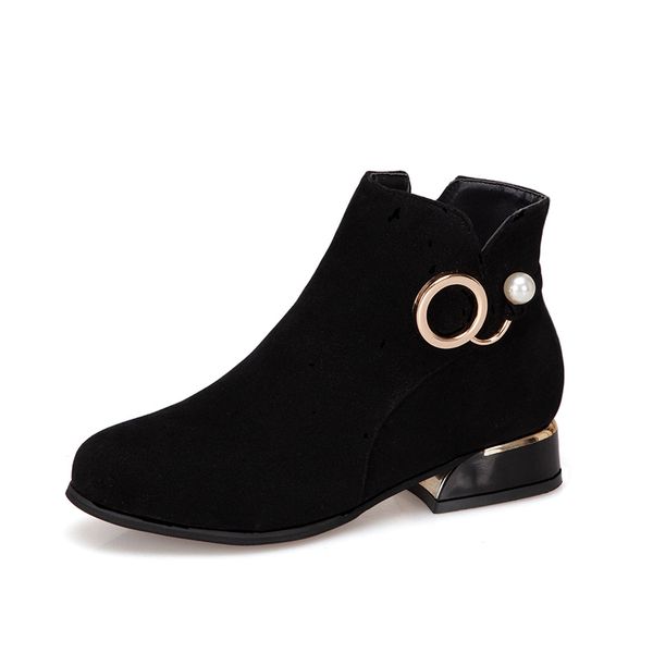 women ankle boots pearl zip casual flock classic thick med heel boots fashion plush warm fur winter shoes ladies footwear, Black
women ankle boots pearl zip casual flock classic thick med heel boots fashion plush warm fur winter shoes ladies footwear, Black